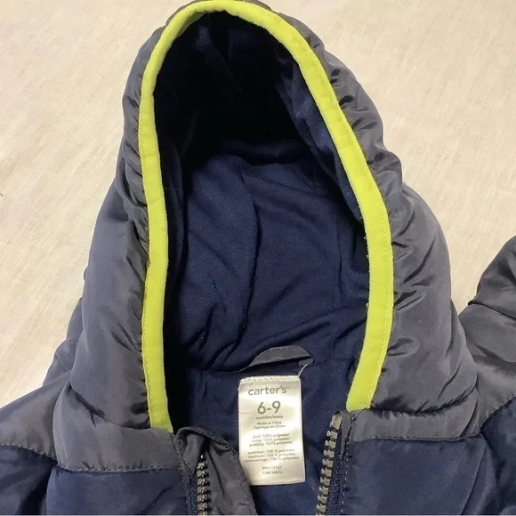 Carter’s snowsuit. Size 6-9 months. - Picture 3 of 4